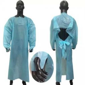 Disposable CPE Gown blue color